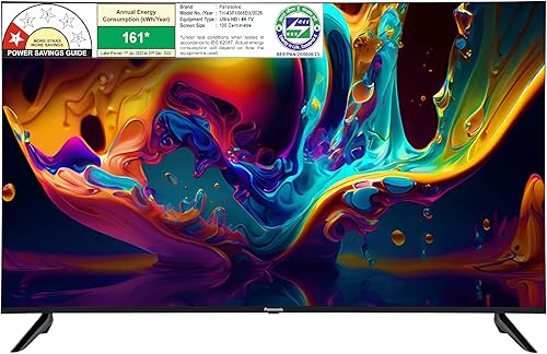 Panasonic 108 cm (43 inches) 4K Ultra HD Smart LED Google TV TH-43PX665DX (Black) — 18% Off on Amazon