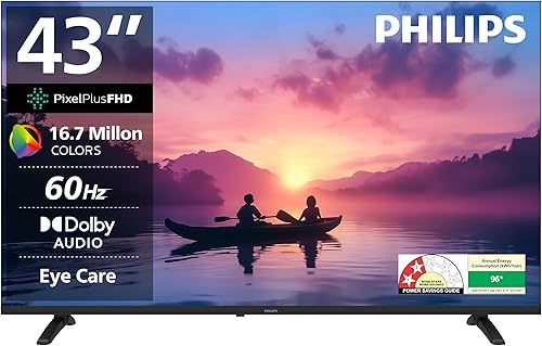 Philips 108 cm (43 inches) 6100 Series Frameless Full HD Smart LED Google TV 43PFT6130/94 — 38% Off on Amazon