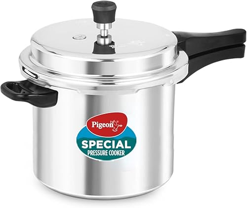 Pigeon by Stovekraft Non-Induction Base Aluminium Outer Lid Pressure Cooker 7.5 Liters Silver) — 45% Off on Amazon