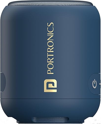 Portronics SoundDrum 1 12W TWS Portable Bluetooth Speaker with Powerful Bass, Bluetooth 5.3V, 360° Surround Sound, USB Drive in, Type C Fast Charging(Blue) — 60% Off on Amazon