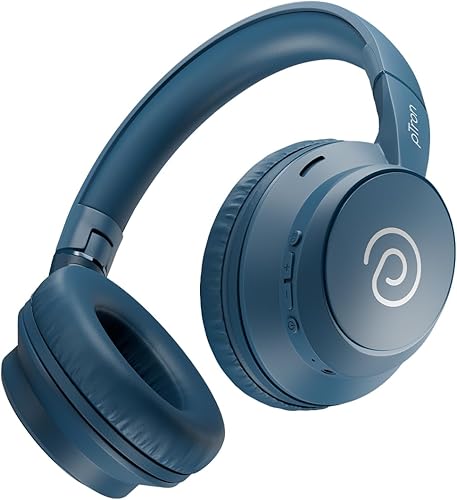 pTron Studio Evo 70hrs Playtime Wireless Over Ear Headphones with HD Mic, Low-Latency Game/Movie/Music Modes, Punchy Bass, BT5.3, Dual Device Pairing, Voice Assistant & Type-C Fast Charging (Blue) — 75% Off on Amazon