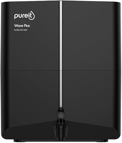 Pureit Wave Plus RO Purifier + Mineral + UV (Black) | Water Purifier for Home | Up to 45% Water Savings | Suitable for Borewell/Tanker/Municipal Supply | Wall Mountable | 7L Storage — 39% Off on Amazon