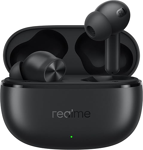 realme Buds T200x True Wireless Earbuds with 12.4mm Dynamic Bass Drivers, 25 dB ANC, Quad Mic, 45ms Latency, Upto 48 Hrs Playback, Fast Charge, IP55 Rated, BT 5.4 (Pure Black) — 36% Off on Amazon