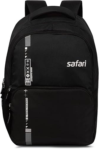Safari Quill Large Laptop Backpack 26 Ltrs Water Resistant Fabric - Black — 76% Off on Amazon