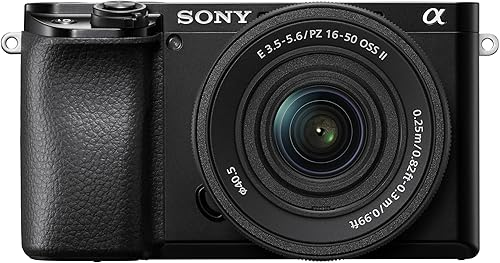 Sony New Alpha ILCE-6100K (Previously ILCE-6100L) with Upgraded SELP1650 (Ver 2) Power Zoom Lens | 24.2 MP | APS-C Sensor | Fast Auto Focus | 4K Vlogging Camera | Tiltable LCD – Black — 19% Off on Amazon
