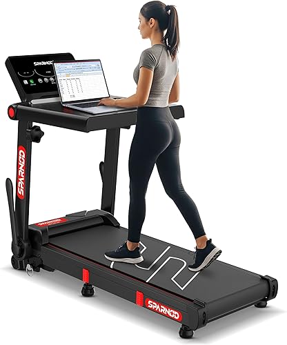 Sparnod Fitness STH-3085 Foldable Treadmill for Home Use – 4 HP Motor, 12 Preset Programs, 12 km/h Speed, Manual Incline, LED Display, 100kg Max Weight — 73% Off on Amazon