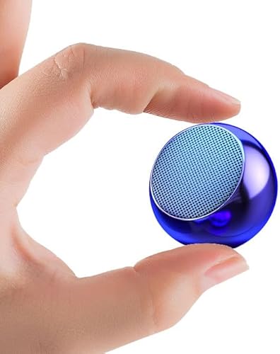 TECHONTO® Ultra Boost Mini Portable Wireless Bluetooth Speaker with Heavy Bass | Metal Electroplated Round Design, Fast Charging & Long Battery Backup for Home, Office & Travel (Random Colour) — 70% Off on Amazon