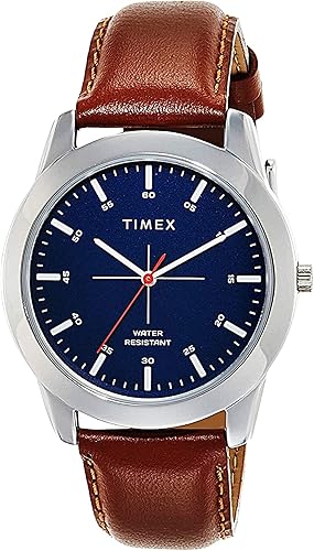 TIMEX Classics Analog Watch for Men with Round Dial & Water Resistant Man’s Wrist Watches — 42% Off on Amazon