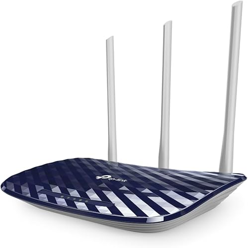 TP-Link AC750 Dual Band Wireless Cable Router, 4 10/100 LAN + 10/100 WAN Ports, Support Guest Network and Parental Control, 750Mbps Speed Wi-Fi, 3 Antennas (Archer C20) Blue, 5 GHz — 38% Off on Amazon