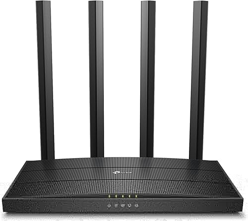 TP-Link Archer AC1200 Archer C6 Wi-Fi Speed Up to 867 Mbps/5 GHz + 400Mbps/2.4 GHz, 5 Gigabit Ports, 4 External Antennas, MU-MIMO, Dual Band, WiFi Coverage with Access Point Mode, Black — 48% Off on Amazon