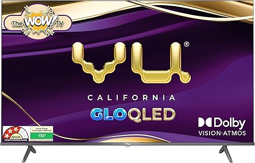 Vu 126cm (50 inches) GloQLED Series 4K QLED Smart Google TV 50GLOQLED25 — 32% Off on Amazon