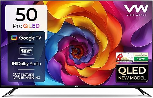 VW 127 cm (50 inches) Pro Series 4K Ultra HD Smart QLED Google TV VW50GQ1 — 58% Off on Amazon