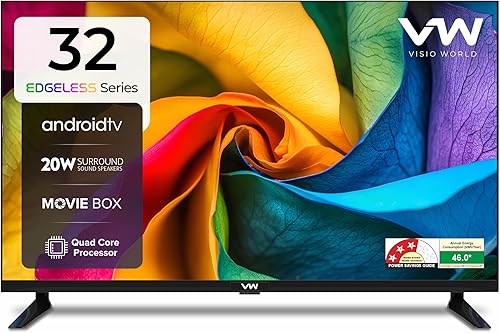 VW 80 cm (32 inches) Frameless Series HD Ready Android Smart LED TV VW32S — 53% Off on Amazon