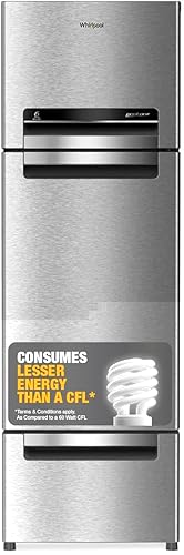 Whirlpool 215 L Frost Free Triple-Door Refrigerator | Zeolite Technology | Microblock Technology [FP 223D PROTTON ROY RADIANT STEEL(Z), Up to 44% Reduction in Cold Air Loss*] — 29% Off on Amazon