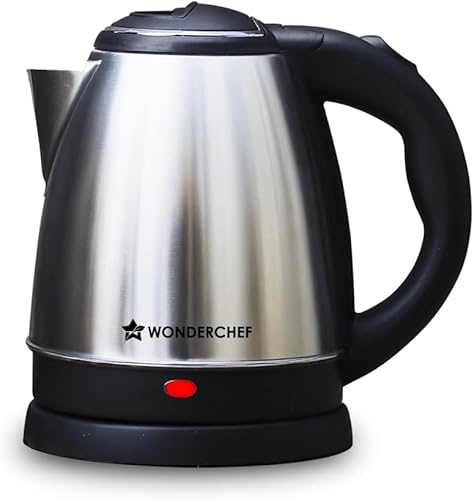 Wonderchef Acura Stainless-steel Electric Kettle | 1.5 L | Auto Shut-off | 360 Degree Swivel Base | Thermostat Control | Power Indicator | 1-year Warranty — 67% Off on Amazon
