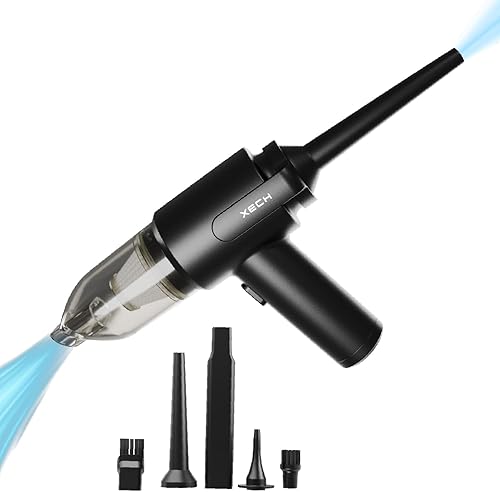 Xech Vacuum Cleaner with Blower & Inflator | Cordless Vacuum Cleaner for Home Use | 2 in 1 Car Vacuum with Air Duster | Portable Sofa Vacuums | Rechargeable 9000pa (V-Gun PRO) — 81% Off on Amazon