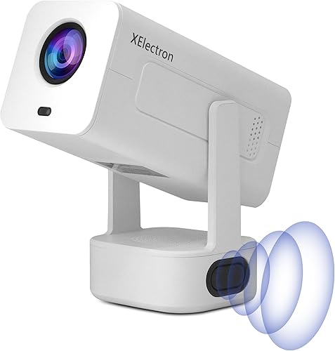 XElectron Techno Plus Android 13 Smart Projector 4k Ultra HD, Bass Speaker, Auto Focus, Auto & 4D Keystone, Rotatable Design with Netflix, Prime, etc, WiFi 6 & BT, Screen Mirroring, 1080P Native — 68% Off on Amazon