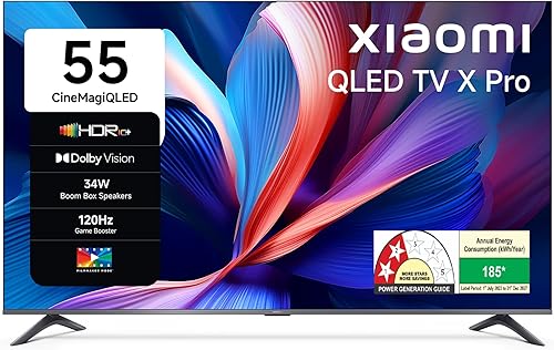 Xiaomi 138 cm (55 Inches) X Pro Series QLED 4K Ultra HD Smart Google TV L55MB-APIN — 41% Off on Amazon