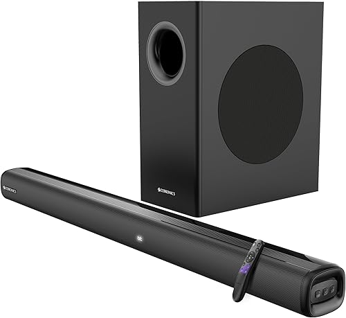 ZEBRONICS Juke BAR 4100 Soundbar, 200 Watts, Virtual 5.1, Quad Driver Soundbar, 6.5 inch Subwoofer, Wall Mountable, Bluetooth v5.0 | HDMI (ARC) | Optical in | USB | AUX — 70% Off on Amazon