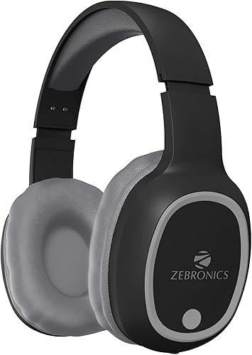 ZEBRONICS THUNDER Bluetooth 5.3 Wireless Headphones with 60H Backup, Gaming Mode, Dual Pairing, ENC, AUX, Micro SD, Voice assistant, Comfortable Earcups, Call Function(Black) — 33% Off on Amazon