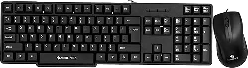 Zebronics Wired Keyboard and Mouse Combo with 104 Keys and a USB Mouse with 1200 DPI -JUDWAA 750 — 60% Off on Amazon